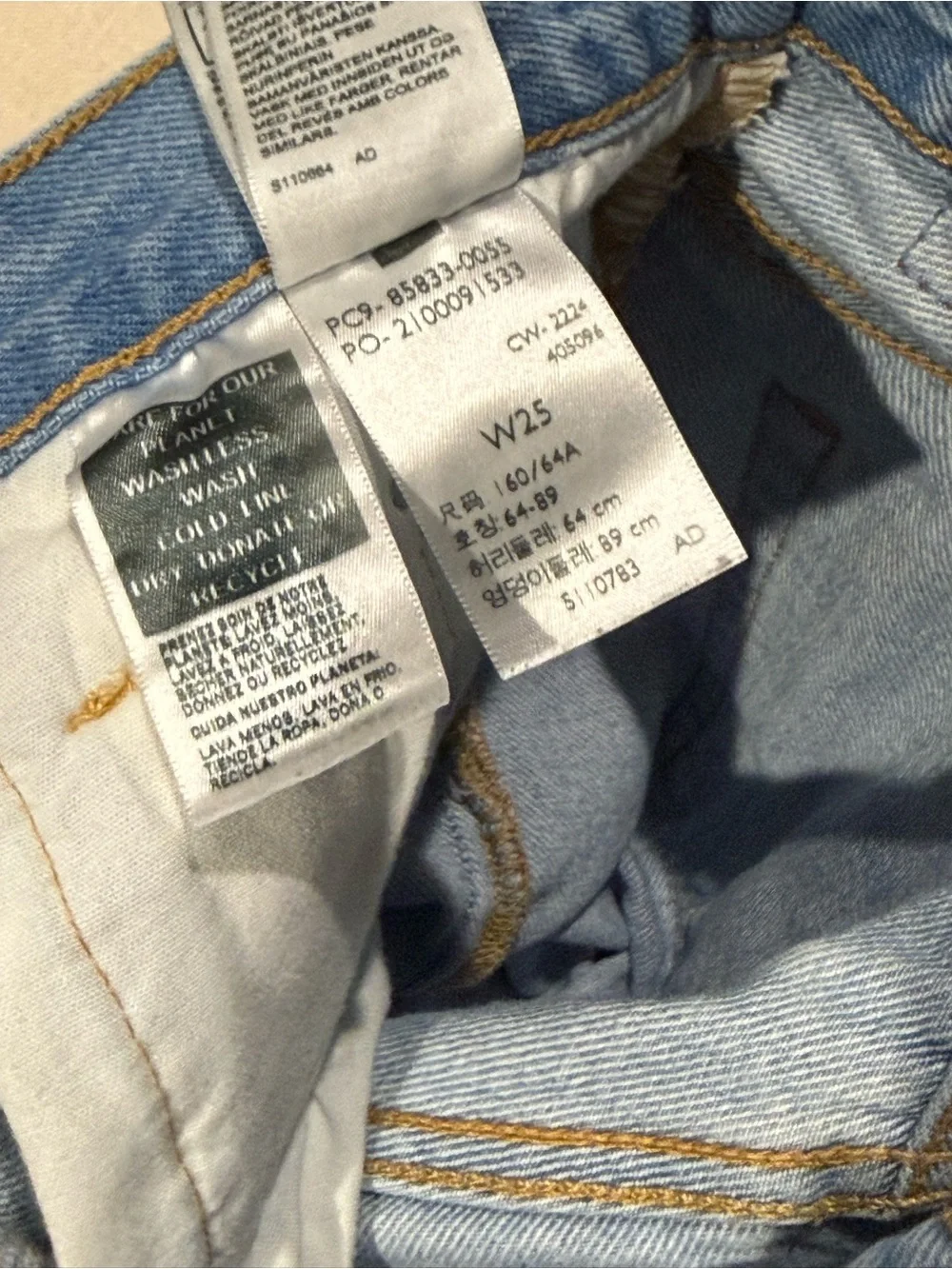 Levi's Light Blue Buttonfly Denim Jeans - Picture 4 of 5
